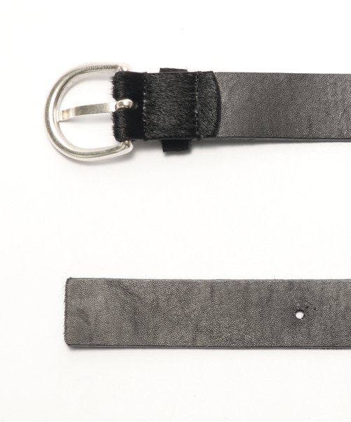 JOURNAL STANDARD（ジャーナルスタンダード）の「MOLEBO / モレボ ブラックポニーベルト（ベルト・メンズ・ブラック・MEDIUM/LARGE）」の3枚目の写真