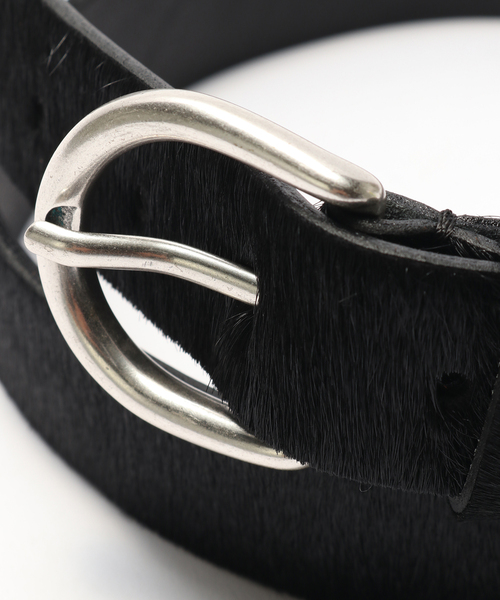 JOURNAL STANDARD（ジャーナルスタンダード）の「MOLEBO / モレボ ブラックポニーベルト（ベルト・メンズ・ブラック・MEDIUM/LARGE）」の4枚目の写真