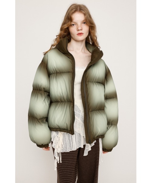 papermoon ファージャケット 2025AW】FADED PRINT PUFFER JK フェイディド プリント
