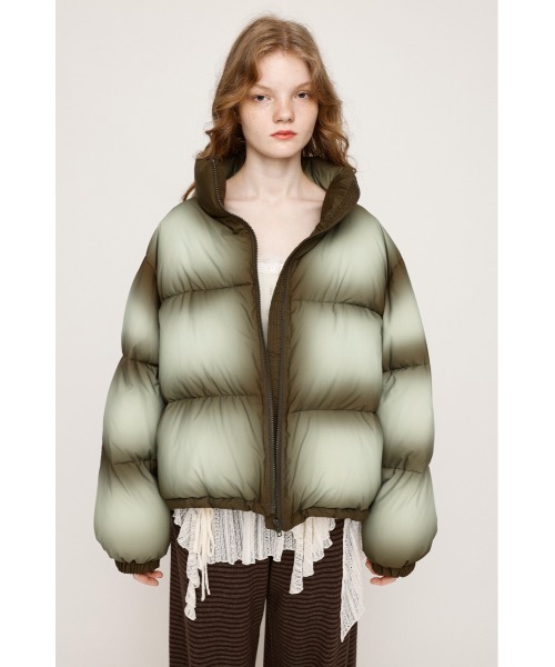 2025AW】FADED PRINT PUFFER JK フェイディド プリント