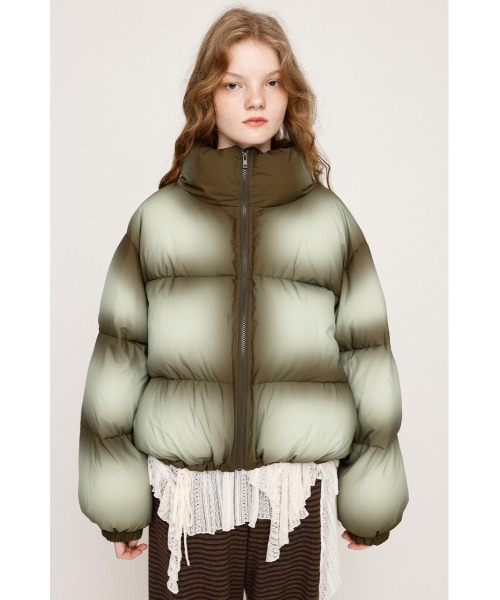 SLY（スライ）の「【2025AW】FADED PRINT PUFFER JK