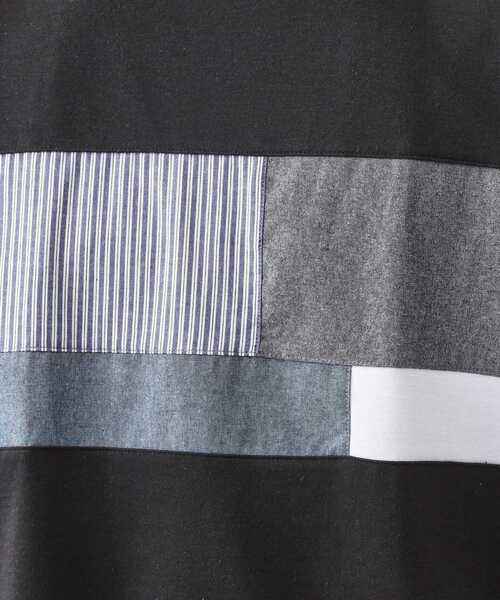 THE SHOP TK (ザ ショップ ティーケー )の「パネル切替半袖Tシャツ(Tシャツ/カットソー・メンズ・ライトブルー/ブラック/オフホワイト/ネイビー・03/02)」の12枚目の写真