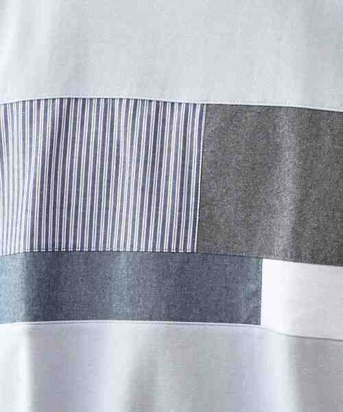 THE SHOP TK (ザ ショップ ティーケー )の「パネル切替半袖Tシャツ(Tシャツ/カットソー・メンズ・ライトブルー/ブラック/オフホワイト/ネイビー・03/02)」の16枚目の写真