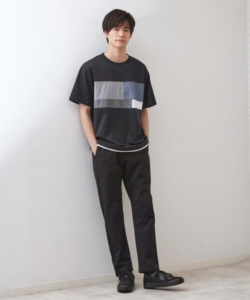 THE SHOP TK (ザ ショップ ティーケー )の「パネル切替半袖Tシャツ(Tシャツ/カットソー・メンズ・ライトブルー/ブラック/オフホワイト/ネイビー・03/02)」の19枚目の写真