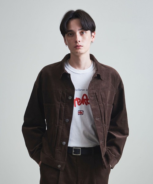 info. BEAUTY&YOUTH（インフォビューティアンドユース）の「【マルチサイズ】14ウェル コーデュロイ ジャケット（その他アウター・メンズ・ブラック/ダークグレー/オフホワイト/ダークブラウン・マルチサイズ）」の4枚目の写真