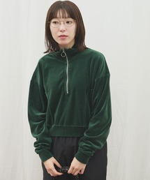 fig London | track velour half zip(Tシャツ/カットソー)
