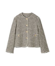 希少✨バーバリー♡ノーカラージャケット　金ボタン　ロゴ　ウール　大きめM セール】ノーカラー金ボタンジャケット（ノーカラージャケット