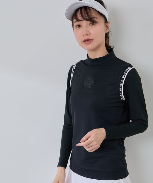 JUN&ROPE'(ジュンアンドロペ)の「ベアスムースフェイクレイヤープルオーバー(Tシャツ/カットソー・レディース・ブラック/オリーブ/ピンク・L/M/S)」の12枚目の写真