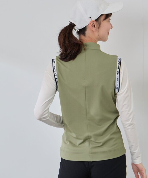 JUN&ROPE'(ジュンアンドロペ)の「ベアスムースフェイクレイヤープルオーバー(Tシャツ/カットソー・レディース・ブラック/オリーブ/ピンク・L/M/S)」の9枚目の写真