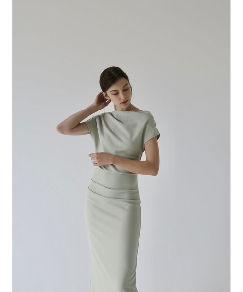 off shoulder drape dress（ドレス）｜celon（セロン）の