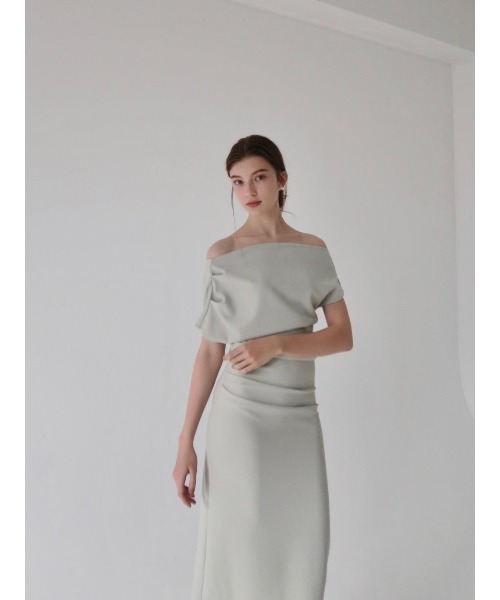 off shoulder drape dress（ドレス）｜celon（セロン）の