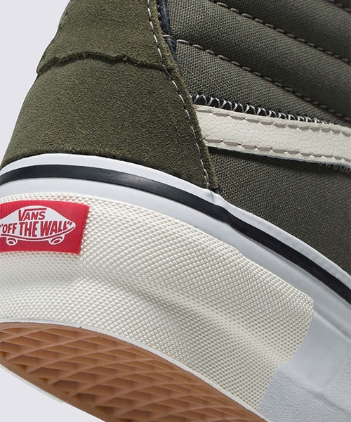 VANS（バンズ）の「スケートハイ リコンストラクト / SK8-Hi Reconstruct OLIVE CAMO VN0005UKOLO1（スニーカー・メンズ・オリーブ・4/4.5/5）」の7枚目の写真