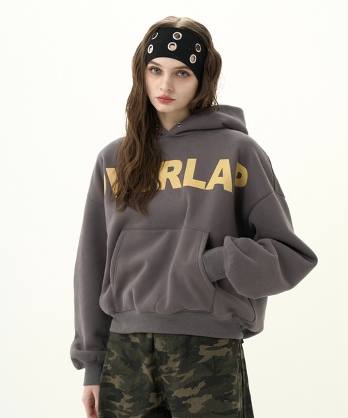 Fleece-lined logo hoodie/裏起毛ロゴトレーナー（パーカー）｜BENUA