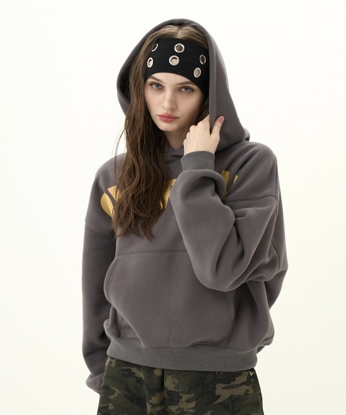 Fleece-lined logo hoodie/裏起毛ロゴトレーナー（パーカー）｜BENUA