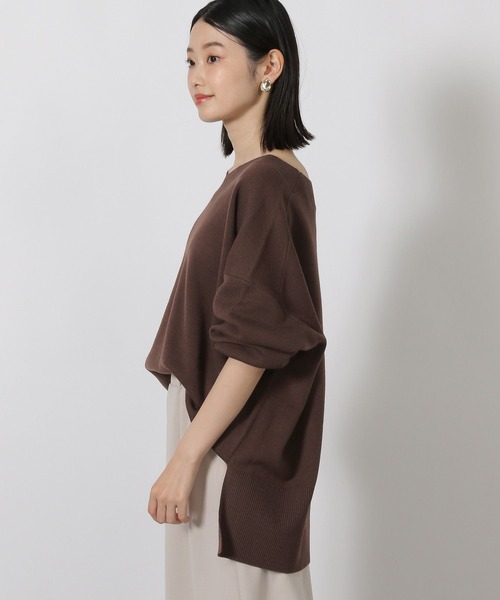 LAKOLE（ラコレ）の「Vネックニットプルオーバー / 581266（ニット/セーター・レディース・ブラウン/パープル/ブラック/アイボリー/グレー/ブルー/モカ/ピンク/ライトグリーン・FREE）」の17枚目の写真