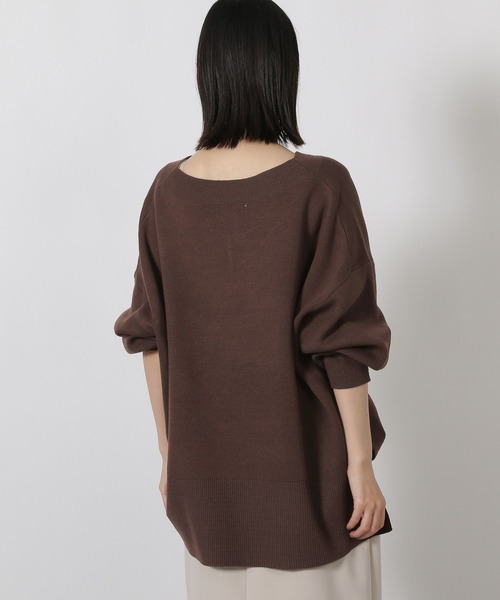 LAKOLE（ラコレ）の「Vネックニットプルオーバー / 581266（ニット/セーター・レディース・ブラウン/パープル/ブラック/アイボリー/グレー/ブルー/モカ/ピンク/ライトグリーン・FREE）」の18枚目の写真