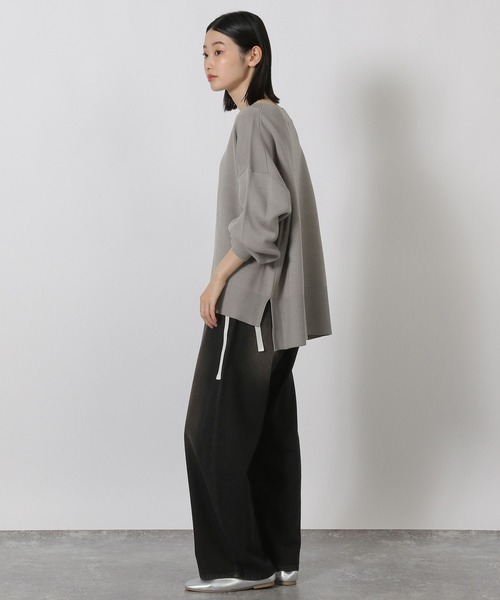 LAKOLE（ラコレ）の「Vネックニットプルオーバー / 581266（ニット/セーター・レディース・ブラウン/パープル/ブラック/アイボリー/グレー/ブルー/モカ/ピンク/ライトグリーン・FREE）」の21枚目の写真