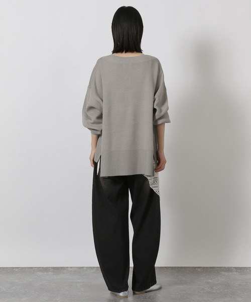 LAKOLE（ラコレ）の「Vネックニットプルオーバー / 581266（ニット/セーター・レディース・ブラウン/パープル/ブラック/アイボリー/グレー/ブルー/モカ/ピンク/ライトグリーン・FREE）」の22枚目の写真