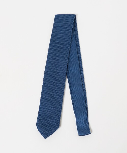 green label relaxing（グリーンレーベルリラクシング）の「GLR ポリエステル ウォッシャブル ニット ソリッド ネクタイ ニットタイ（ネクタイ・メンズ・ブラック/ダークブラウン/ネイビー/ダークグリーン/ダークグレー/ロイヤルブルー/ワイン/ブラウン系・FREE）」の7枚目の写真