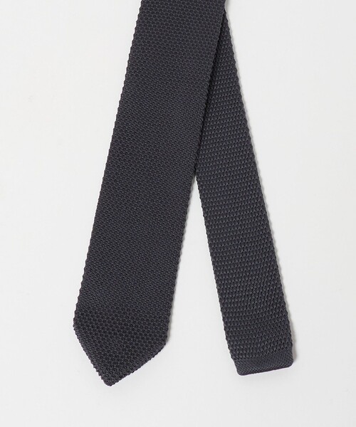 green label relaxing（グリーンレーベルリラクシング）の「GLR ポリエステル ウォッシャブル ニット ソリッド ネクタイ ニットタイ（ネクタイ・メンズ・ブラック/ダークブラウン/ネイビー/ダークグリーン/ダークグレー/ロイヤルブルー/ワイン/ブラウン系・FREE）」の11枚目の写真