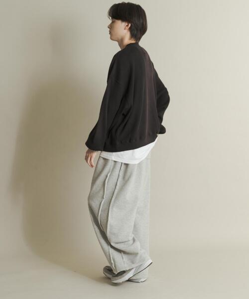 SENSE OF PLACE by URBAN RESEARCH（センスオブプレイスバイアーバンリサーチ）の「フェードワッフルバルーンスウェット（スウェット・メンズ・ブラック/ブラウン/ブルー・MEDIUM/LARGE）」の12枚目の写真