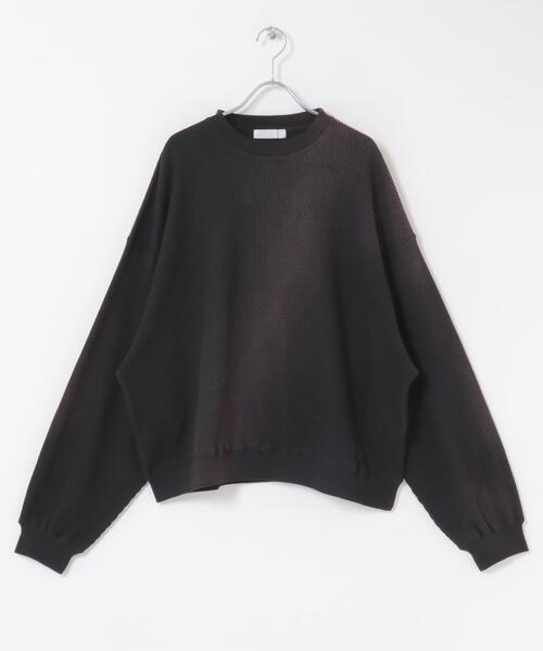 SENSE OF PLACE by URBAN RESEARCH（センスオブプレイスバイアーバンリサーチ）の「フェードワッフルバルーンスウェット（スウェット・メンズ・ブラック/ブラウン/ブルー・MEDIUM/LARGE）」の16枚目の写真