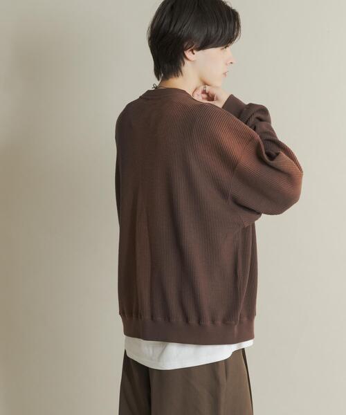 SENSE OF PLACE by URBAN RESEARCH（センスオブプレイスバイアーバンリサーチ）の「フェードワッフルバルーンスウェット（スウェット・メンズ・ブラック/ブラウン/ブルー・MEDIUM/LARGE）」の20枚目の写真