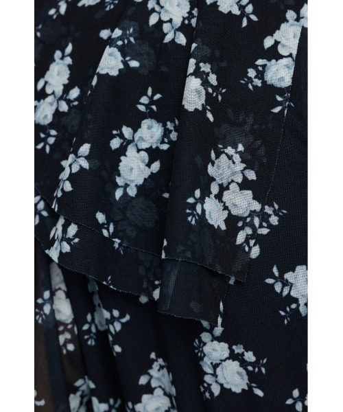 SLY(スライ)の「SHEER FRILL L/DRESS シアー フリル ロングドレス 秋服 冬服(ワンピース・レディース・ブラウン/ネイビー系・FREE)」の12枚目の写真