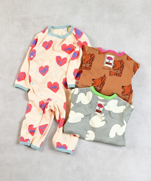 MARKEY'S（マーキーズ）の「ソウガラナガソデロンパース（ロンパース・キッズ・キャメル/グレー/オフホワイト・70/80）」の7枚目の写真