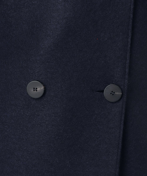 HARRIS WHARF LONDON(ハリスワーフロンドン)の「別注【HARRIS WHARF LONDON】Women dropped shoulder d.b co:コート(その他アウター・レディース・パープル/ネイビー/ベージュ・40)」の6枚目の写真