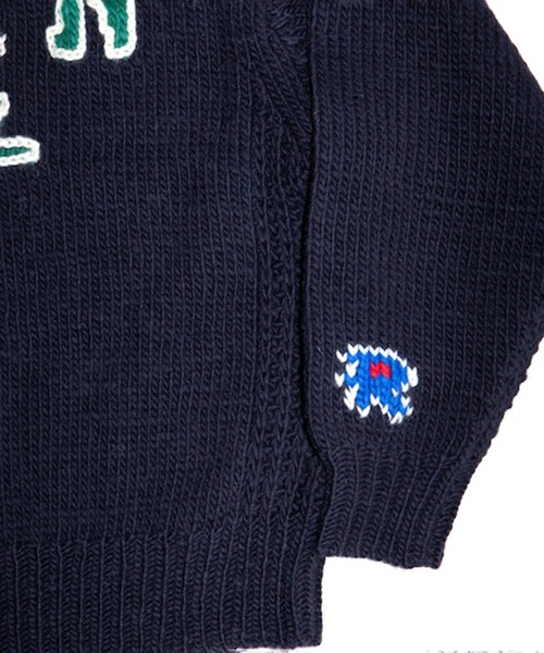 RICE NINE TEN(ライスナインテン)の「HAND KNITTING SWAETSHIRT(ニット/セーター・メンズ・ネイビー/グレー・2/1)」の6枚目の写真