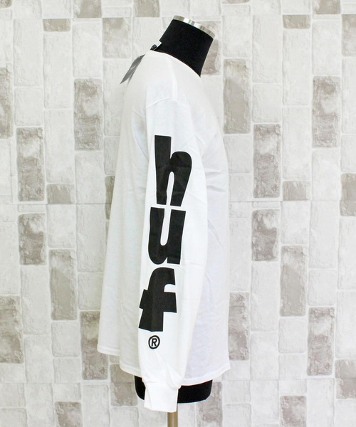 HUF(ハフ)の「メガブラスト ロングスリーブTシャツ MEGABLAST L/S TEE(Tシャツ/カットソー・メンズ・ブラック/ホワイト・XL/L/M)」の6枚目の写真