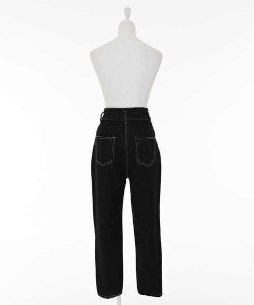 Narcissus（ナルシス）の「テーパードデニムパンツ/ステッチデザイン 《動画あり》（デニムパンツ・レディース・ブラック/ブルー・FREE）」の11枚目の写真