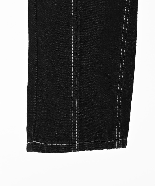 Narcissus（ナルシス）の「テーパードデニムパンツ/ステッチデザイン 《動画あり》（デニムパンツ・レディース・ブラック/ブルー・FREE）」の16枚目の写真
