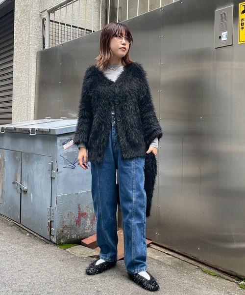 Narcissus（ナルシス）の「テーパードデニムパンツ/ステッチデザイン 《動画あり》（デニムパンツ・レディース・ブラック/ブルー・FREE）」の20枚目の写真