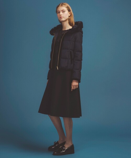 TOCCA(トッカ)の「HEART SHOT ショートダウンコート(ダウンジャケット/コート・レディース・ネイビー系/ベージュ系/ブラック系・0/2/4/6)」の7枚目の写真