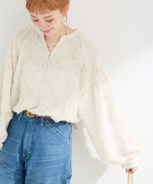 パフスリーブ」に該当するトップス（ホワイト/白色系