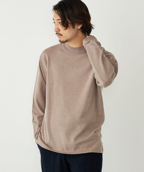 Hiroshi0413 ページ SHIPS Colors:〈吸湿発熱〉Solist(R)Heat 14ゲージ モックネックニット