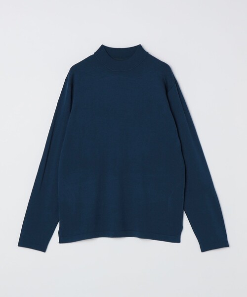 SHIPS Colors（シップス カラーズ）の「SHIPS Colors:〈吸湿発熱〉Solist(R)Heat 14ゲージ モックネックニット◇（ニット/セーター・メンズ・カーキ/ライトグレー/ロイヤルブルー/ダークグレー/チャコールグレー・X-LARGE/MEDIUM/LARGE）」の5枚目の写真