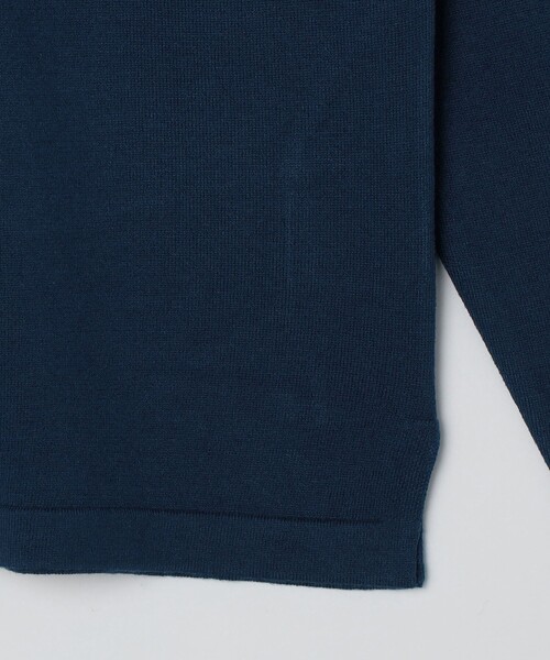 SHIPS Colors（シップス カラーズ）の「SHIPS Colors:〈吸湿発熱〉Solist(R)Heat 14ゲージ モックネックニット◇（ニット/セーター・メンズ・カーキ/ライトグレー/ロイヤルブルー/ダークグレー/チャコールグレー・X-LARGE/MEDIUM/LARGE）」の12枚目の写真