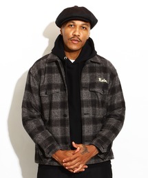 ROTAR([^[)Ombre Check Shirt Jacket(~^[WPbg)