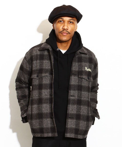 RUMCHEミリタリーアウター Ombre Check Shirt Jacket（ミリタリージャケット）｜ROTAR（ローター