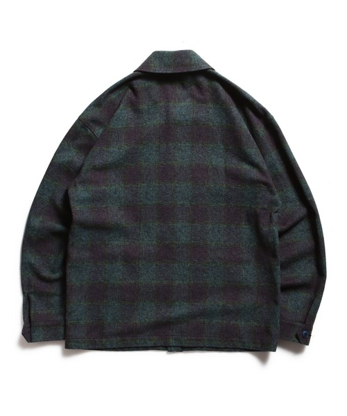 ROTAR(ローター)の「Ombre Check Shirt Jacket(ミリタリージャケット・メンズ・ブラック/ブルー/グリーン・MEDIUM/LARGE/X-LARGE)」の10枚目の写真