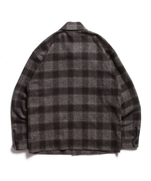 ジャケット・アウター 40s Vintage Wool Ombre Check Belted JKT 40s Vintage Wool Ombre Check Belted JKT