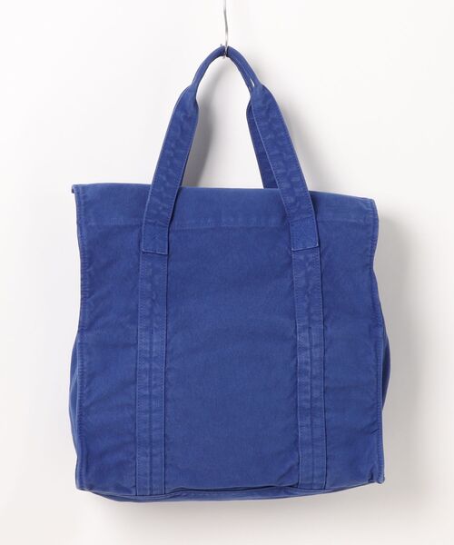 TONE SELECT GOODS(トーンセレクトグッズ)の「Butler Verner Sails(バトラーバーナーセイルズ) 反応染キャンバスビッグボストンバッグ 製品染め 洗い加工 鞄【JA-1075-2】(ボディバッグ/ウエストポーチ・メンズ・ブルー・FREE)」の4枚目の写真