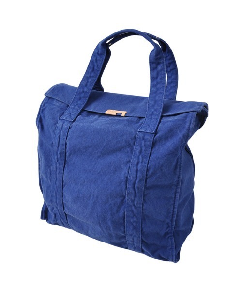 TONE SELECT GOODS(トーンセレクトグッズ)の「Butler Verner Sails(バトラーバーナーセイルズ) 反応染キャンバスビッグボストンバッグ 製品染め 洗い加工 鞄【JA-1075-2】(ボディバッグ/ウエストポーチ・メンズ・ブルー・FREE)」の1枚目の写真