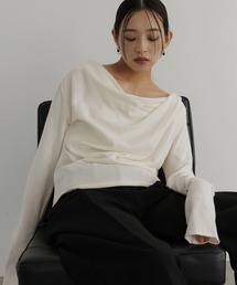 hellam（へラム）の「ドレープニットトップス（ニット/セーター）」