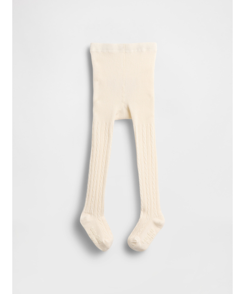 GAP（ギャップ）の「GAPロゴ ケーブルニットタイツ (ベビー＆幼児)（タイツ/ストッキング・キッズ・アイボリー・0-12M/12-24M/2-3 YRS）」の3枚目の写真