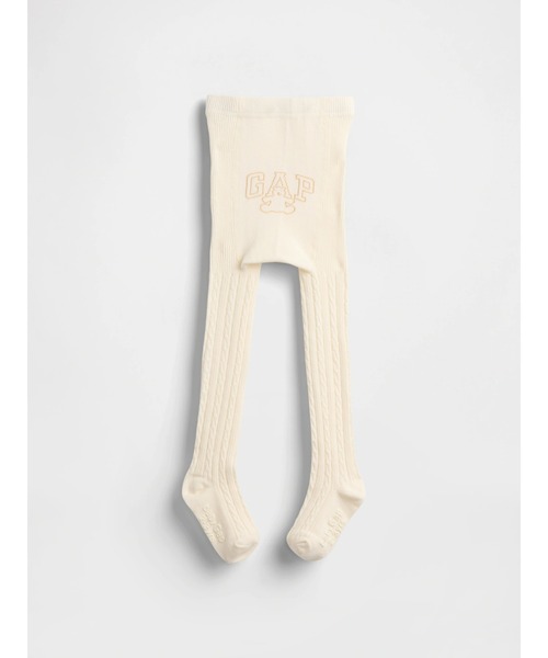 GAP（ギャップ）の「GAPロゴ ケーブルニットタイツ (ベビー＆幼児)（タイツ/ストッキング・キッズ・アイボリー・0-12M/12-24M/2-3 YRS）」の2枚目の写真
