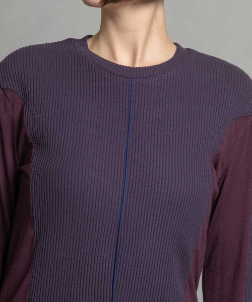 MARECHAL TERRE（マルシャルテル）の「ラグウォームインナー（Tシャツ/カットソー・レディース・ブラック/カーキ/パープル/グレー/ホワイト・MEDIUM）」の11枚目の写真